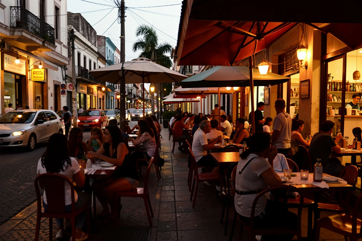 Reunión en un lugar público concurrido